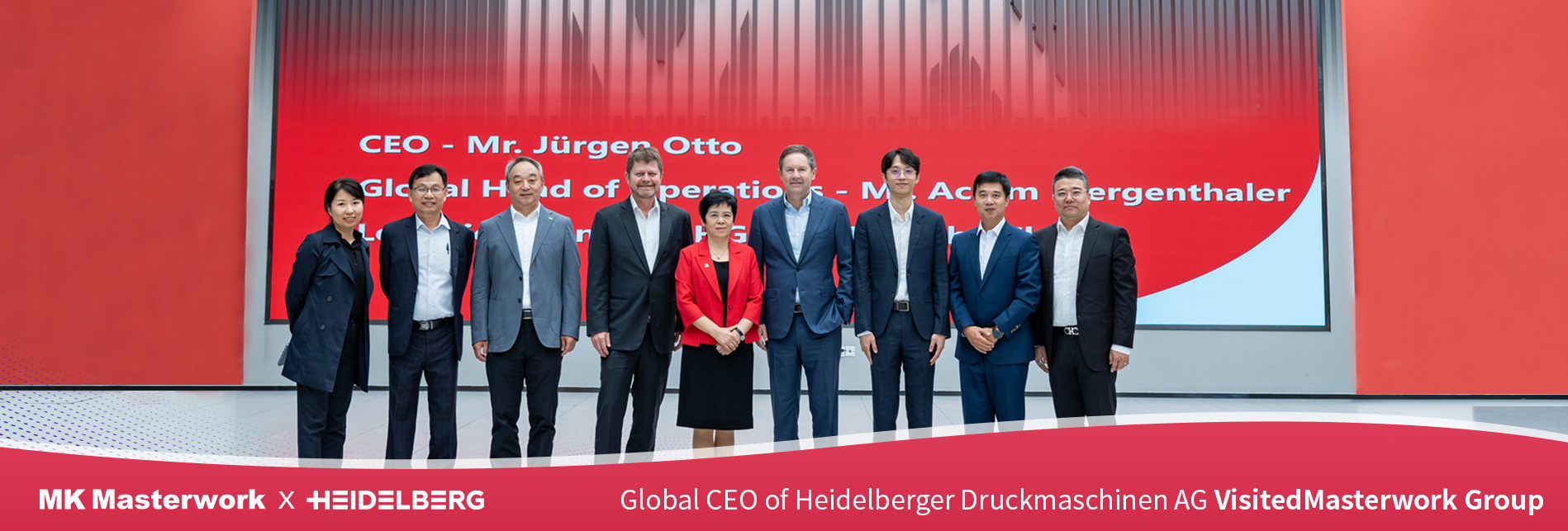 Global CEO of Heidelberger Druckmaschinen AG Visited Masterwork Group